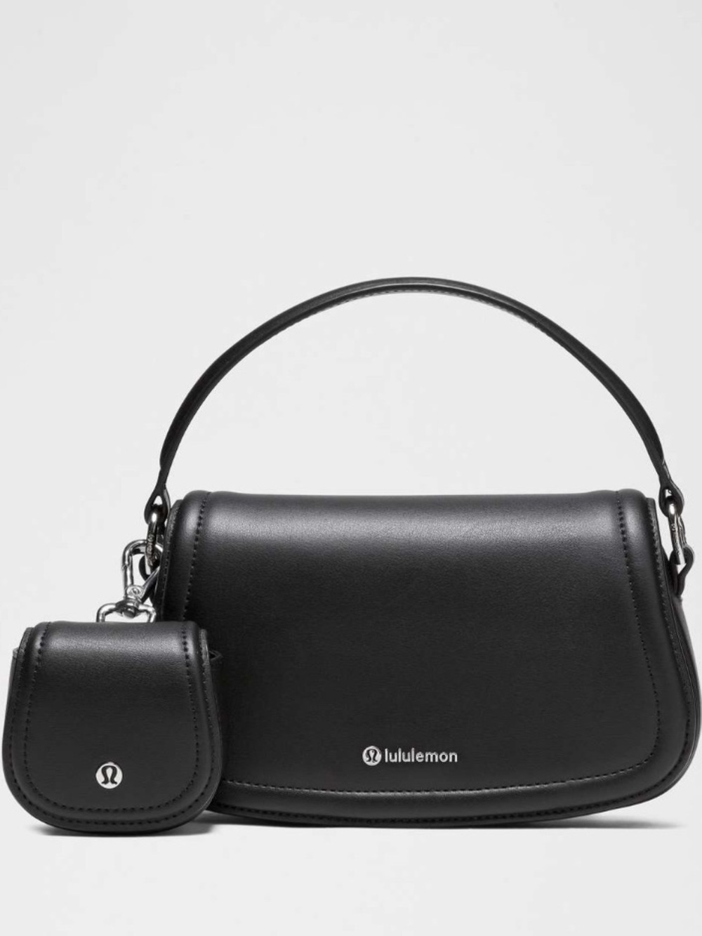 NWT Lululemon Leather Alternative Mini Bag 1.2L
Black / Silver